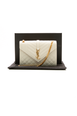 Saint Laurent - Ivory Envelope Bag Med.