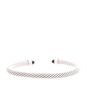 David Yurman - Sterling Silver/Onyx Empire Diamond Cable Bracelet