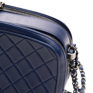 Chanel - Blue Lambskin Medium Coco Camera Bag