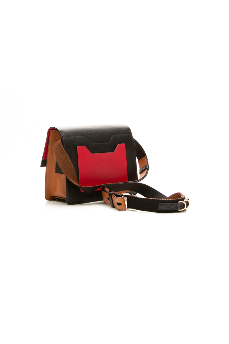 MCM - Multicol Leather Colorblock Crossbody Bag