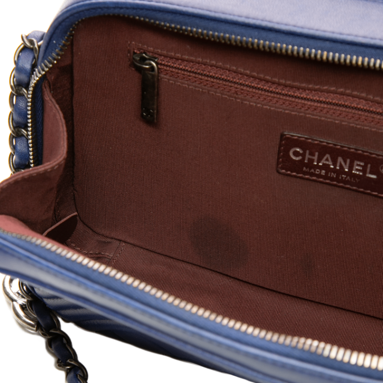 Chanel - Blue Lambskin Medium Coco Camera Bag