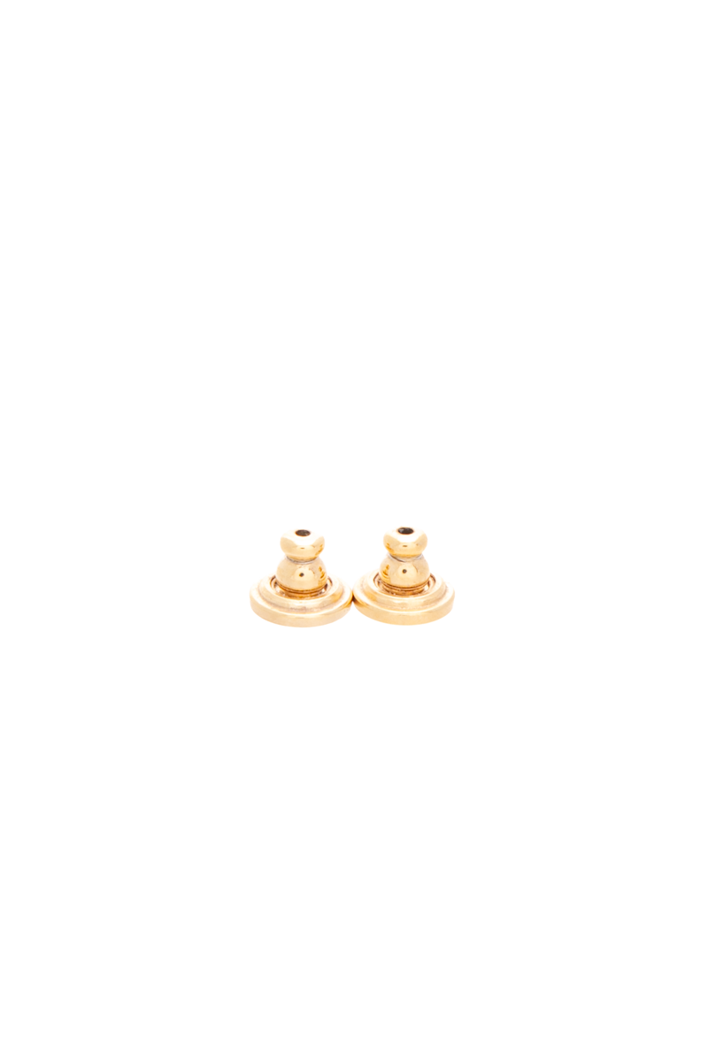 Valentino - Gold VLogo Ovalette Metal Stud Earrings