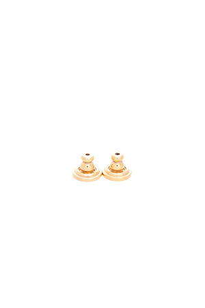 Valentino - Gold VLogo Ovalette Metal Stud Earrings