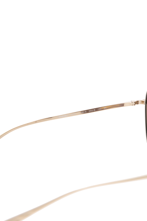 Chanel - Gold Metal Pilot Sunglasses