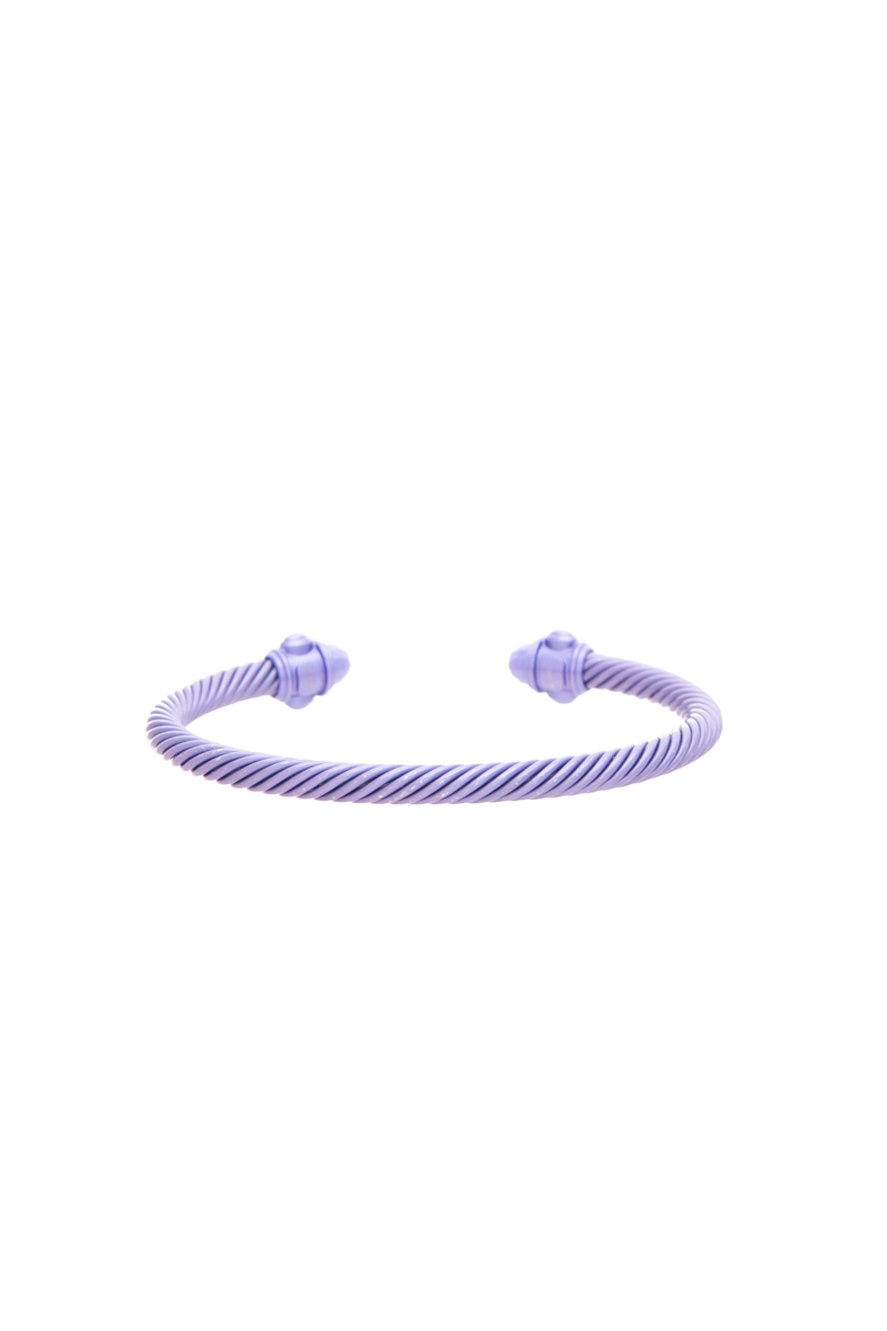 David Yurman - Purple 5mm Renaissance Alumunim Cable Bracelet