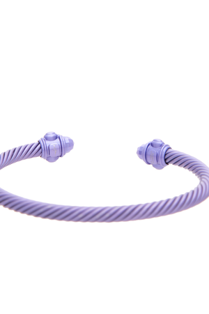 David Yurman - Purple 5mm Renaissance Alumunim Cable Bracelet