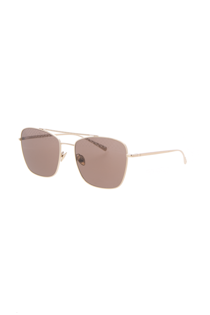 Chanel - Gold Metal Pilot Sunglasses