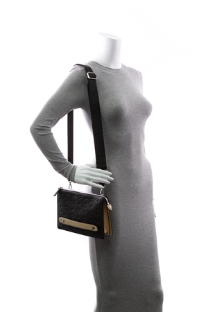 MCM - Black/Beige Logo Klara Crossbody Pouch