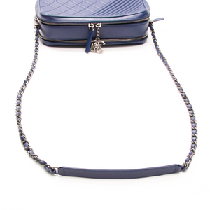 Chanel - Blue Lambskin Medium Coco Camera Bag
