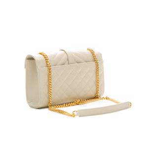 Saint Laurent - Ivory Grain De Poudre Small Envelope Crossbody