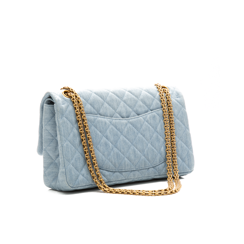 Chanel - Denim Reissue 226 Double Flap Shoulder Bag