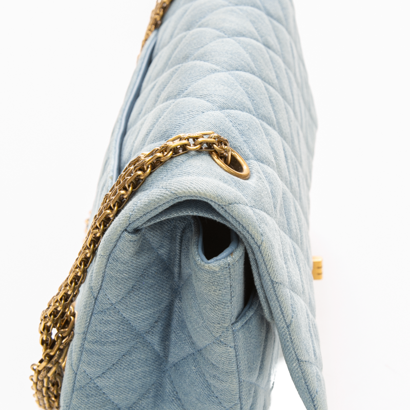 Chanel - Denim Reissue 226 Double Flap Shoulder Bag