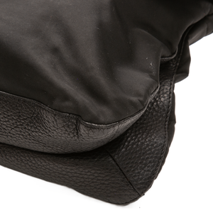 Prada - Black Nylon/Leather Flap Messenger Crossbody Bags