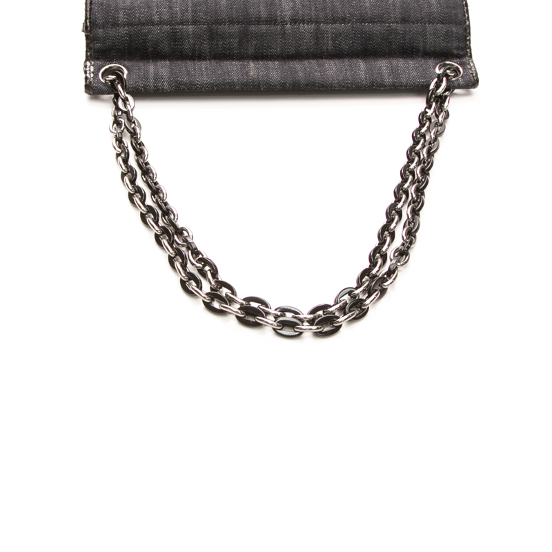 Chanel - Denim/Python VTG Shoulder Bag
