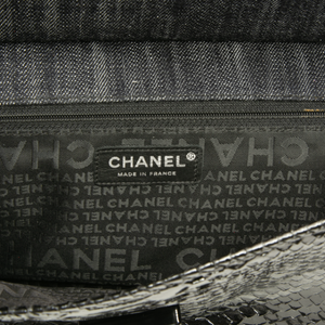Chanel - Denim/Python VTG Shoulder Bag