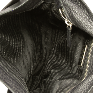 Prada - Black Nylon/Leather Flap Messenger Crossbody Bags