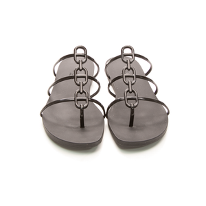 Hermes - Black Rubber 38 Mykonos Sandals