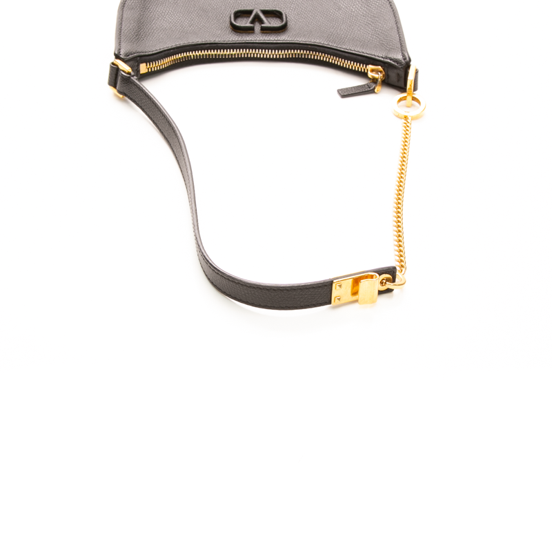 Valentino - Black Mini Vlogo Signature Hobo