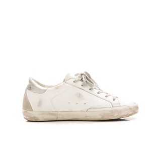 Golden Goose - White/Grey Superstar Sneaker (38)