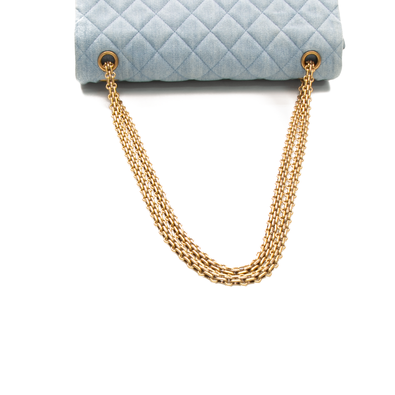 Chanel - Denim Reissue 226 Double Flap Shoulder Bag