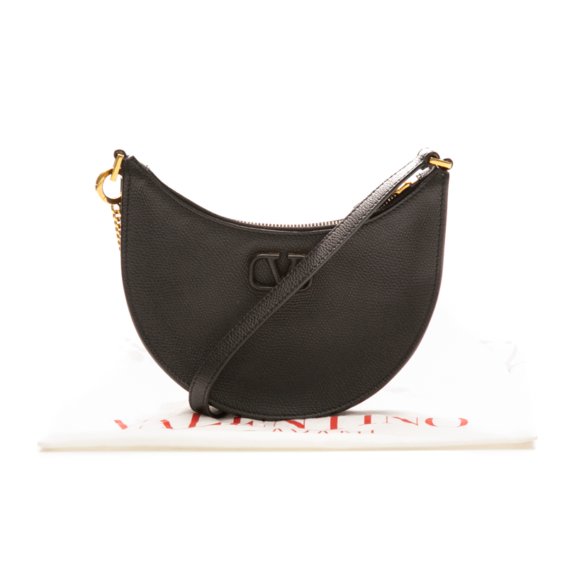 Valentino - Black Mini Vlogo Signature Hobo