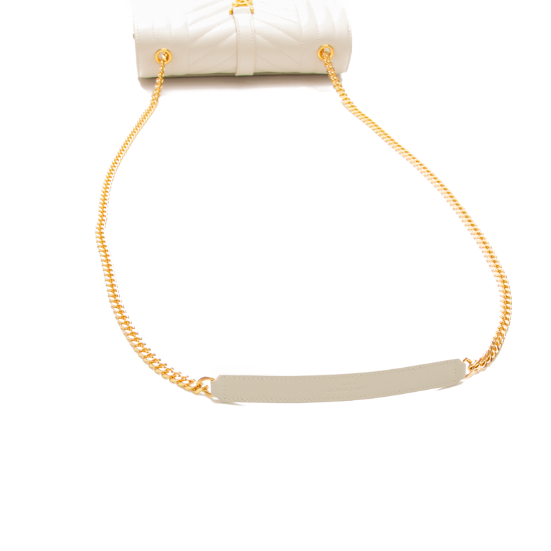 Saint Laurent - Ivory Grain De Poudre Small Envelope Crossbody