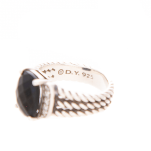 David Yurman - Onyx Diamond Petite Wheaton Ring (5)