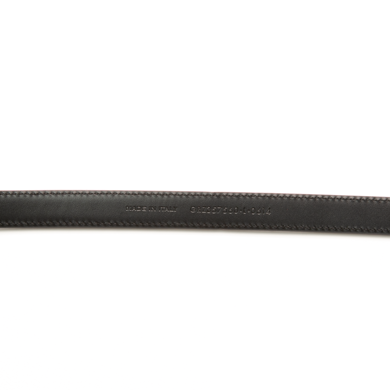 Saint Laurent - Black Logo Leather Chain Belt (L)