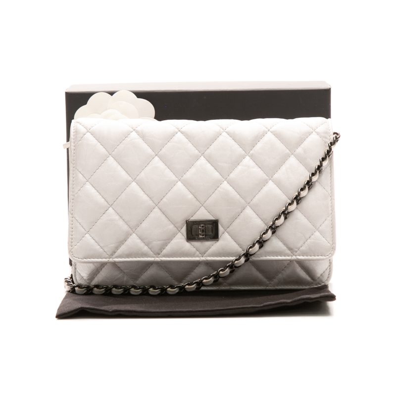 Chanel - Grey Aged Calfskin Reissue WOC