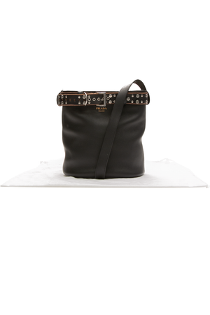 Studded Belt Bucket Bag