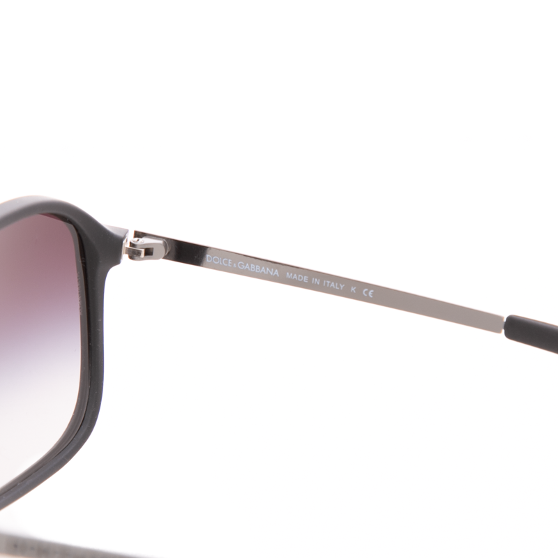 Dolce & Gabbana - Mat Black Aviator Sunglasses