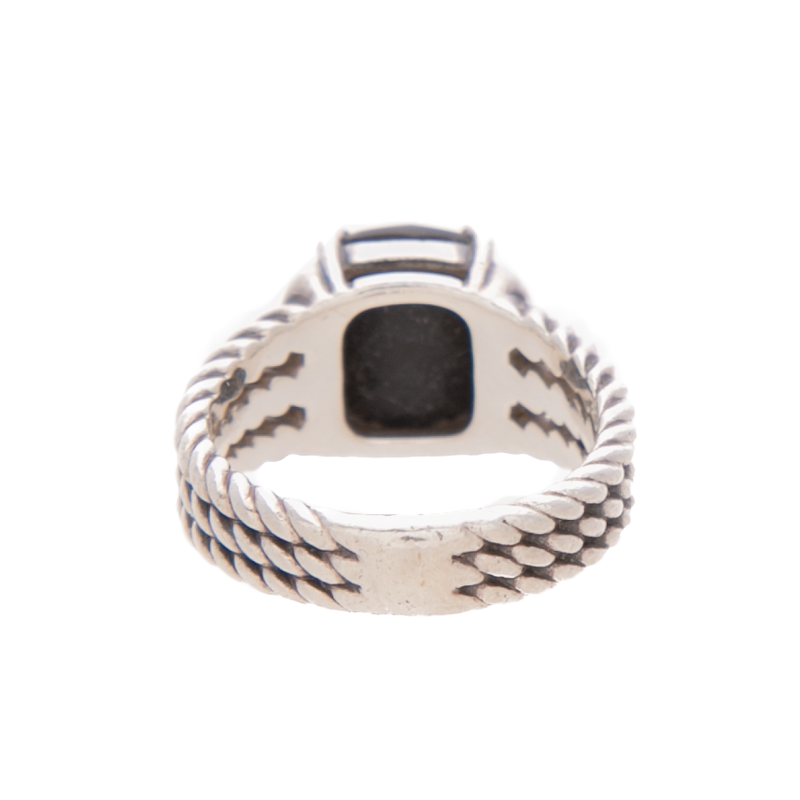 David Yurman - Onyx Diamond Petite Wheaton Ring (5)