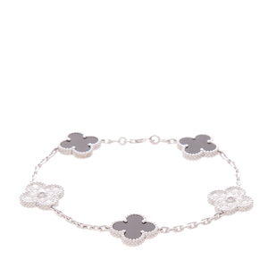 Van-Cleef-&-Arpels-Vintage-Alhambra-5- Motifs-Bracelet-300754