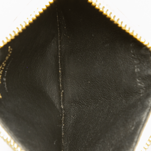 Saint Laurent - Grain De Poudre Ivory Zip Card Case