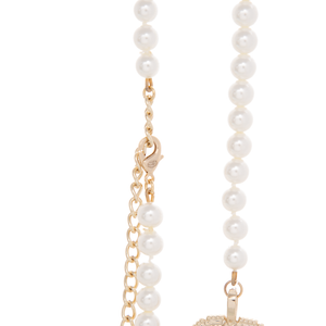 Chanel - Pearl/Crystal CC X-Long Necklace
