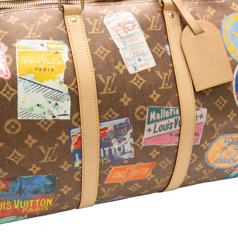 Louis Vuitton - Brown/multi Flight Mode Keepall 50 Band.