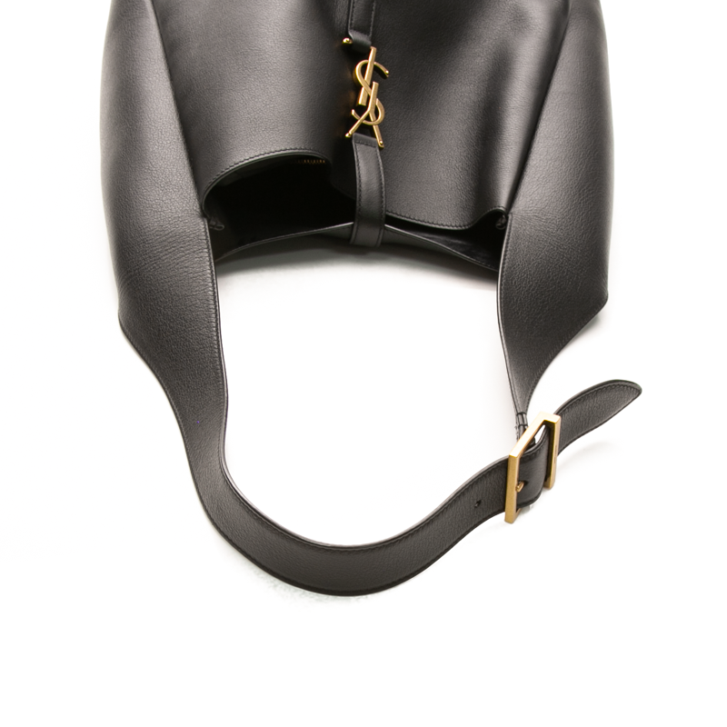 Saint Laurent - Black Large Le 5 A 7 Hobo