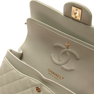 Chanel - Light Grey Small Double Flap Shoulder Bags