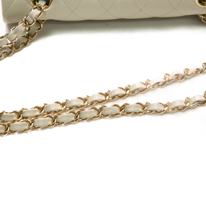 Chanel - Light Grey Small Double Flap Shoulder Bags