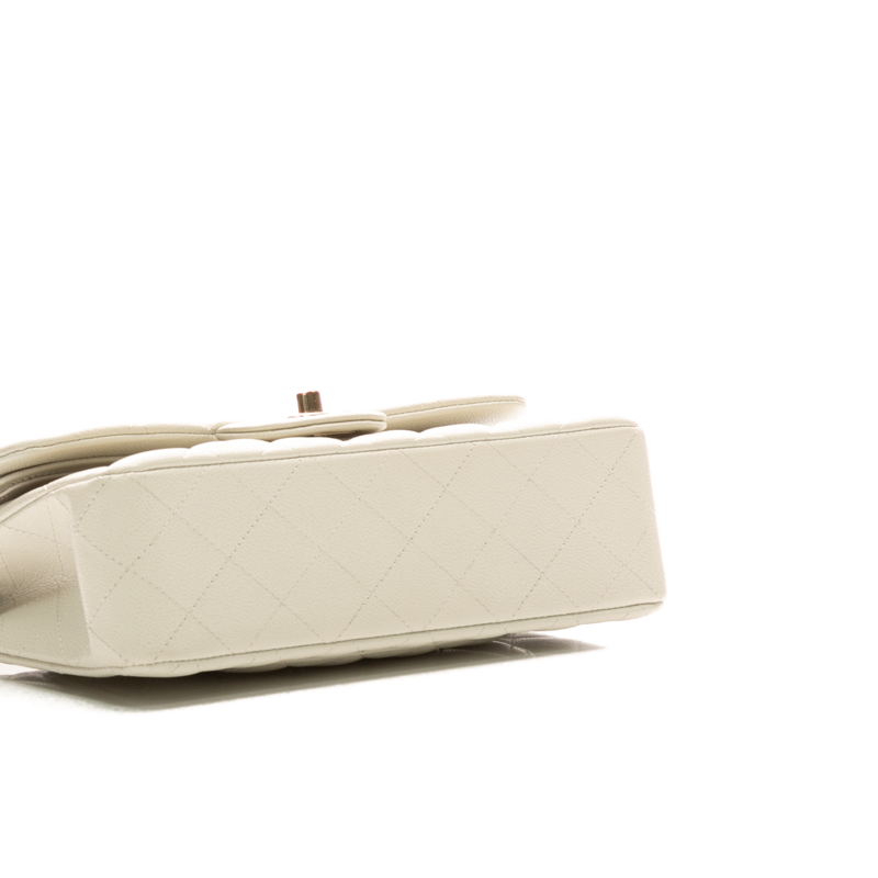 Chanel - Light Grey Small Double Flap Shoulder Bags