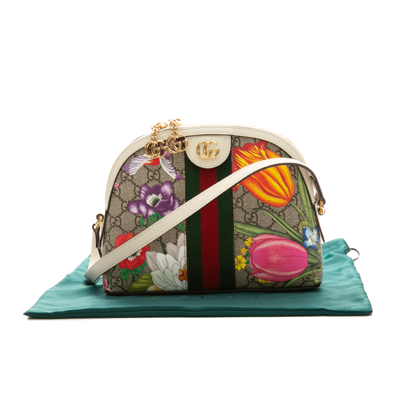Gucci - Flora Web Dome Crossbody