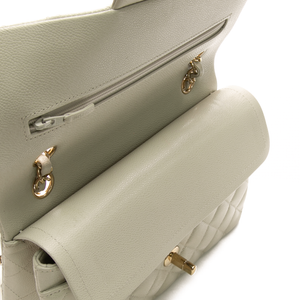 Chanel - Light Grey Small Double Flap Shoulder Bags