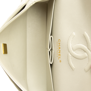 Chanel - Light Grey Small Double Flap Shoulder Bags