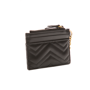 Gucci - Black Matelasse Card Holder Key Case
