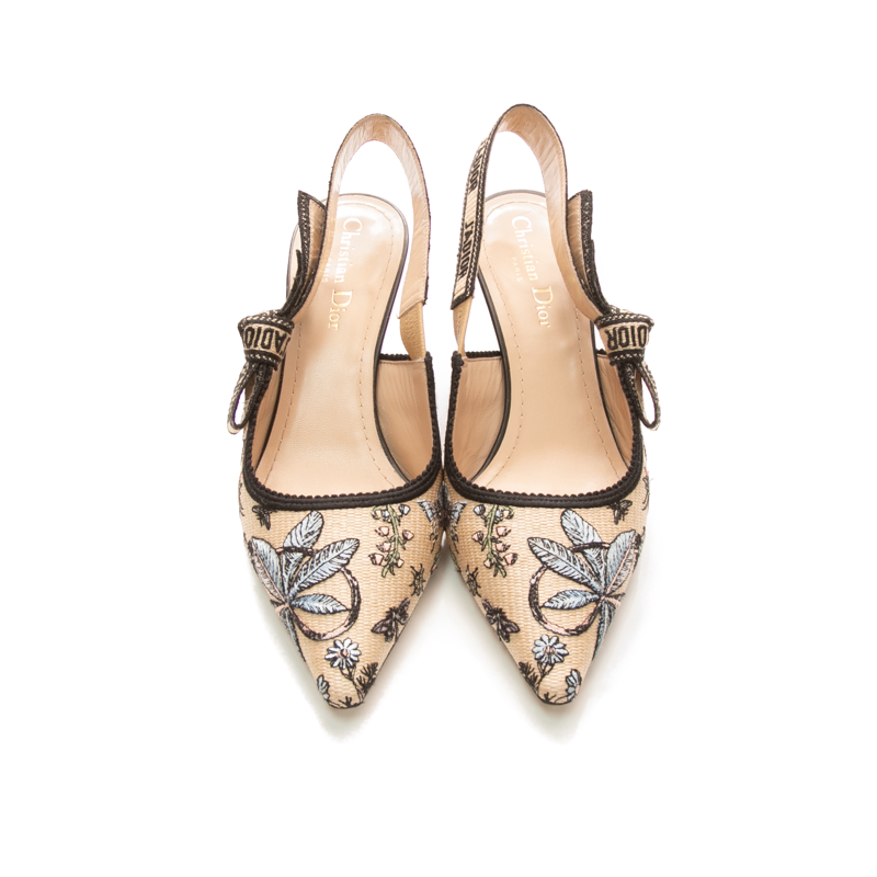 Christian-Dior-Floral-J'adior-Slingback- Pumps-Size-37.5-300915