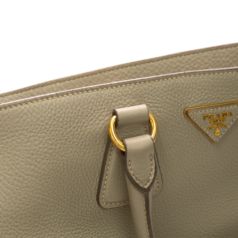 Prada - Beige Vitello Top Handle Bags