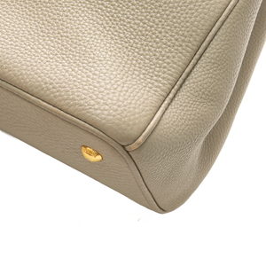 Prada - Beige Vitello Top Handle Bags