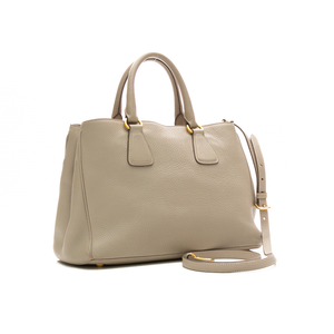 Prada - Beige Vitello Top Handle Bags