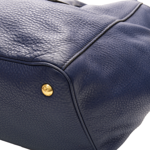 Prada - Navy Vitello Shoulder Bags