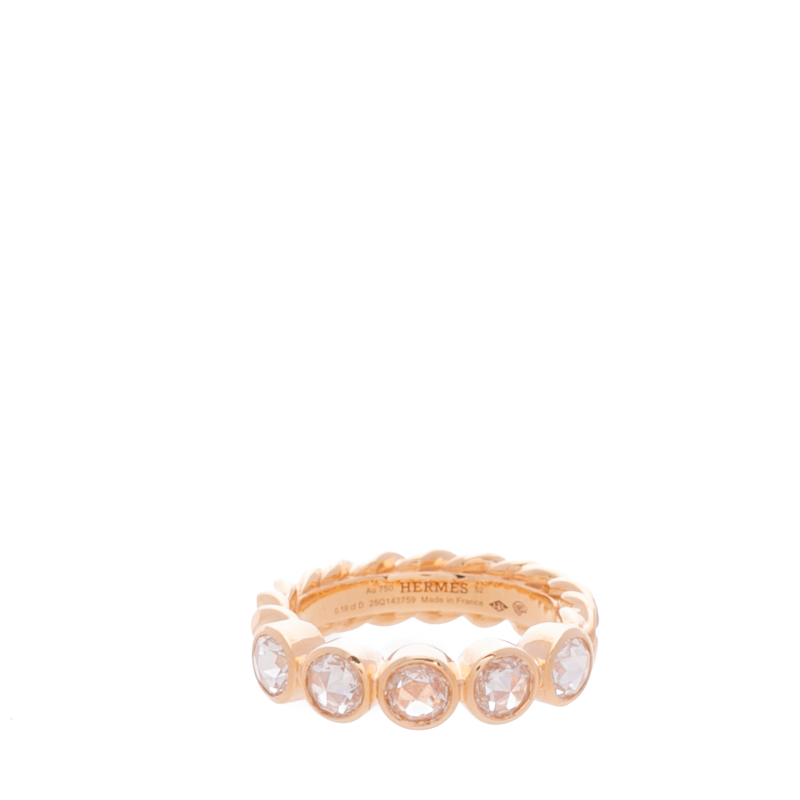 Hermes-Boucle-Sellier-"On-The-Rocks"- Ring-Size-6-300961